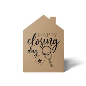 JEU de cartes de voeux Happy Closing Day | Carte d'agent immobilier | Cadeau de clôture | Carte de clôture heureuse | Immobilier | 4-GC002