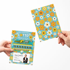 Ensemble de pluies printanières qui portent chance et fleurs au loto. Expéditeurs | Immobilière Spring Insurance | Enveloppes incluses | M40-M002-AB