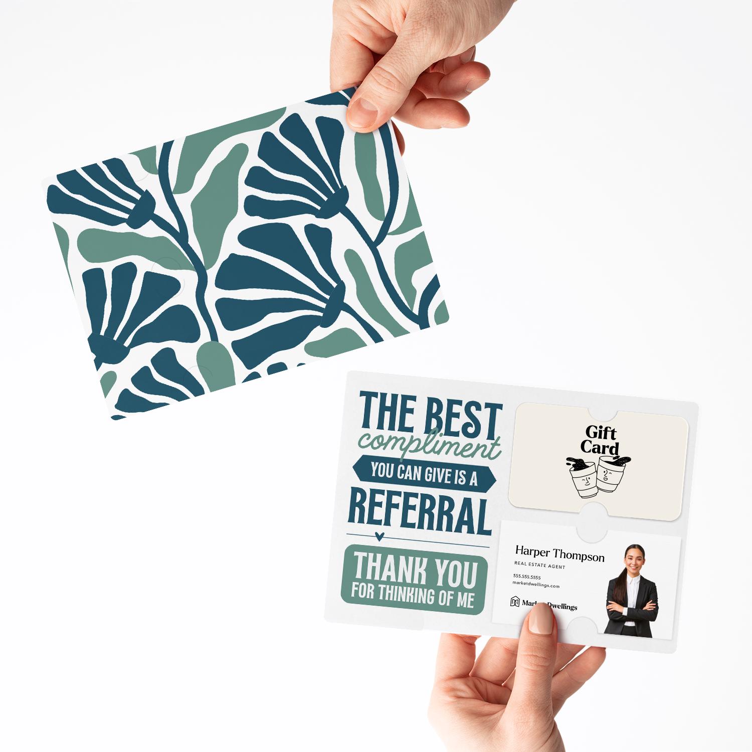 Set of the Best Compliment You Can Give is a Referral Gift Card and ...