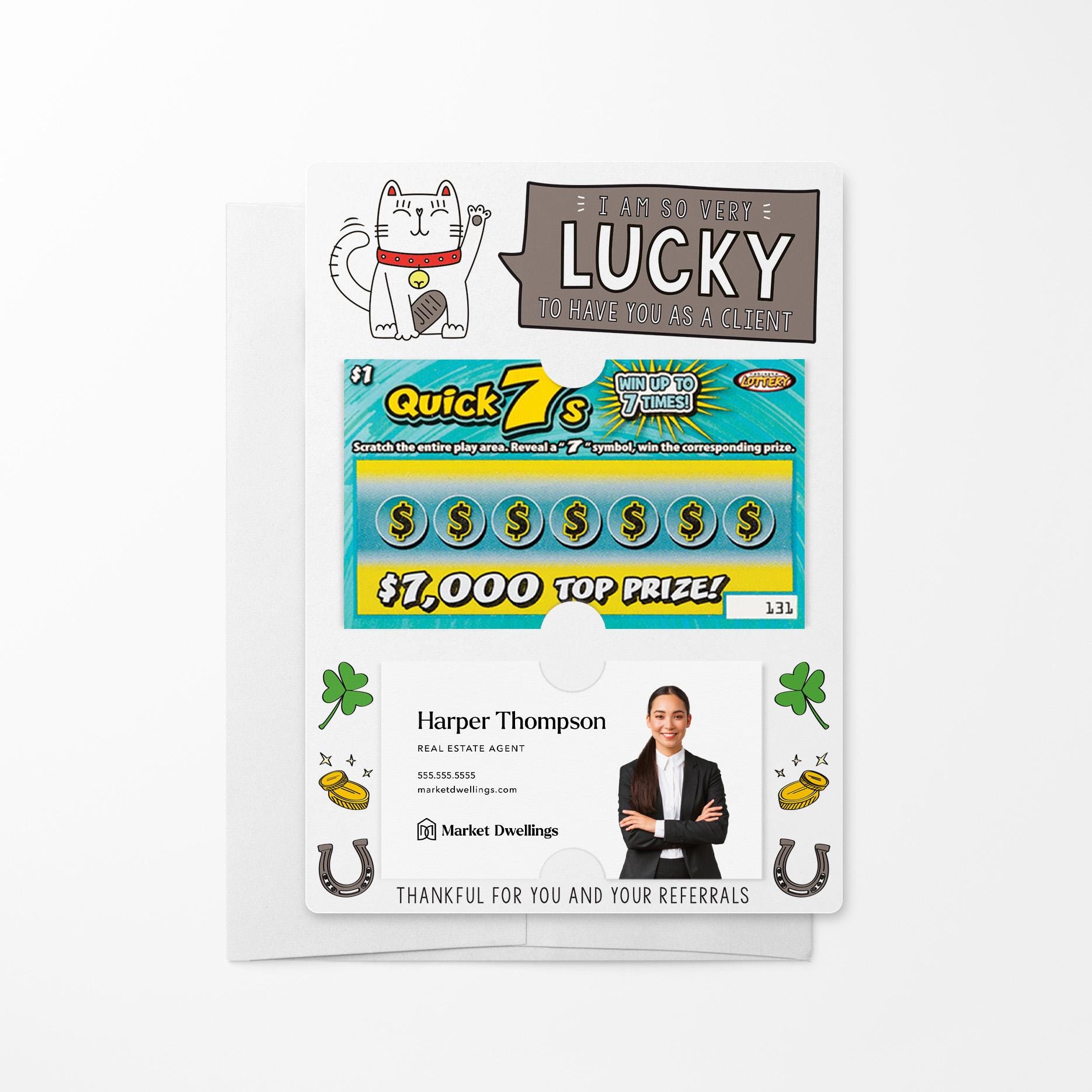 SET of I'm so Very Lucky to Have You as a Client Mailer W