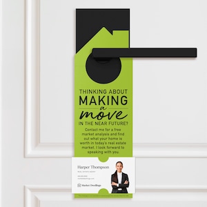 a door hanger that says thinking about making a movie in the near future