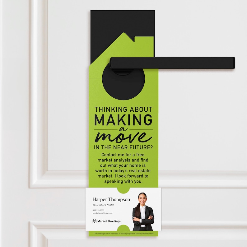 a door hanger that says thinking about making a movie in the near future