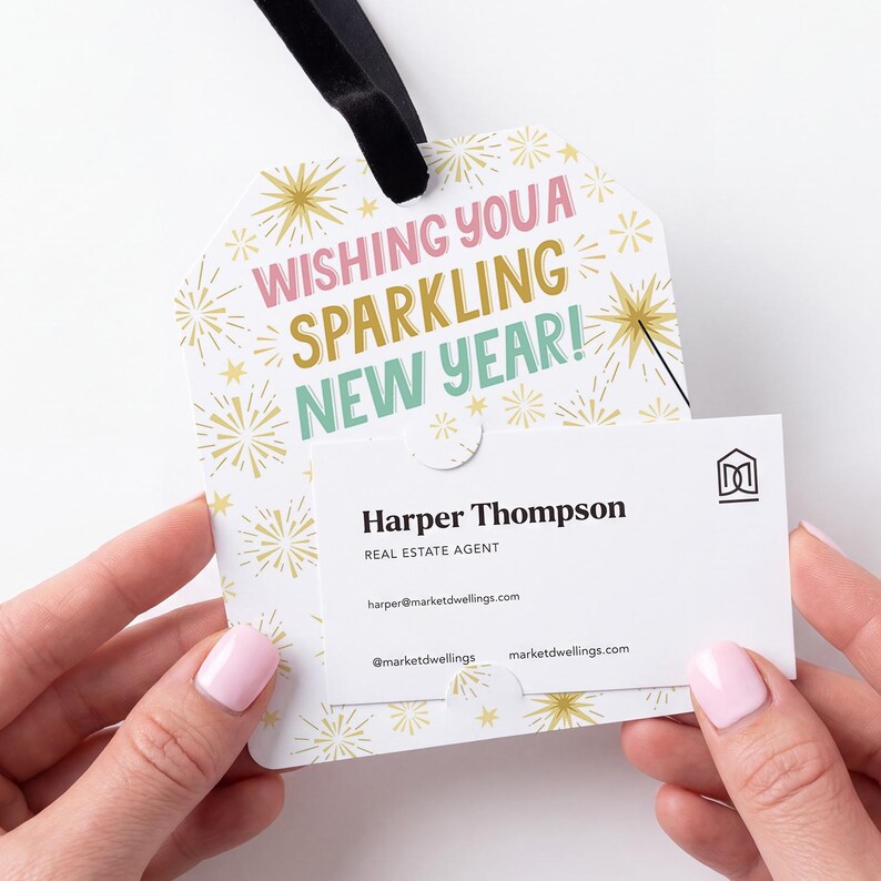 Wishing You A Sparkling New Year! | Gift Tags Gift Tag Market Dwellings
