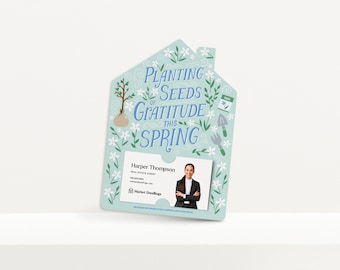 Set of Planting Seeds Of Gratitude This Spring Mailers | Envelopes Included | Spring Real Estate | M258-M001