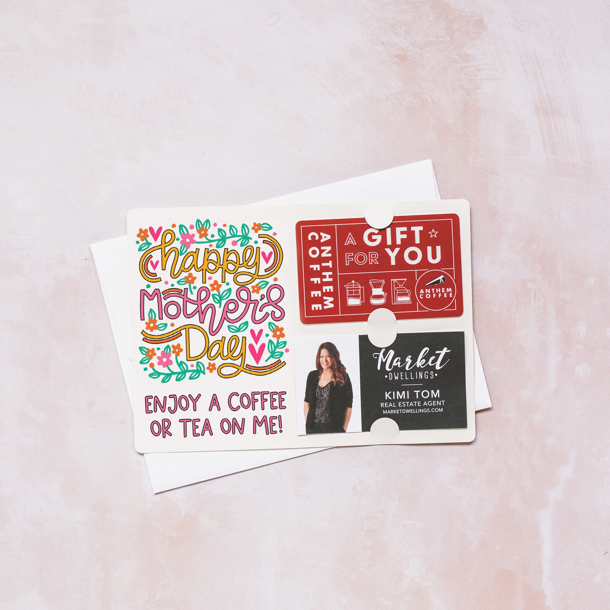 SET of Happy Mother's Day Gift Card and Business Card - Etsy Sweden
