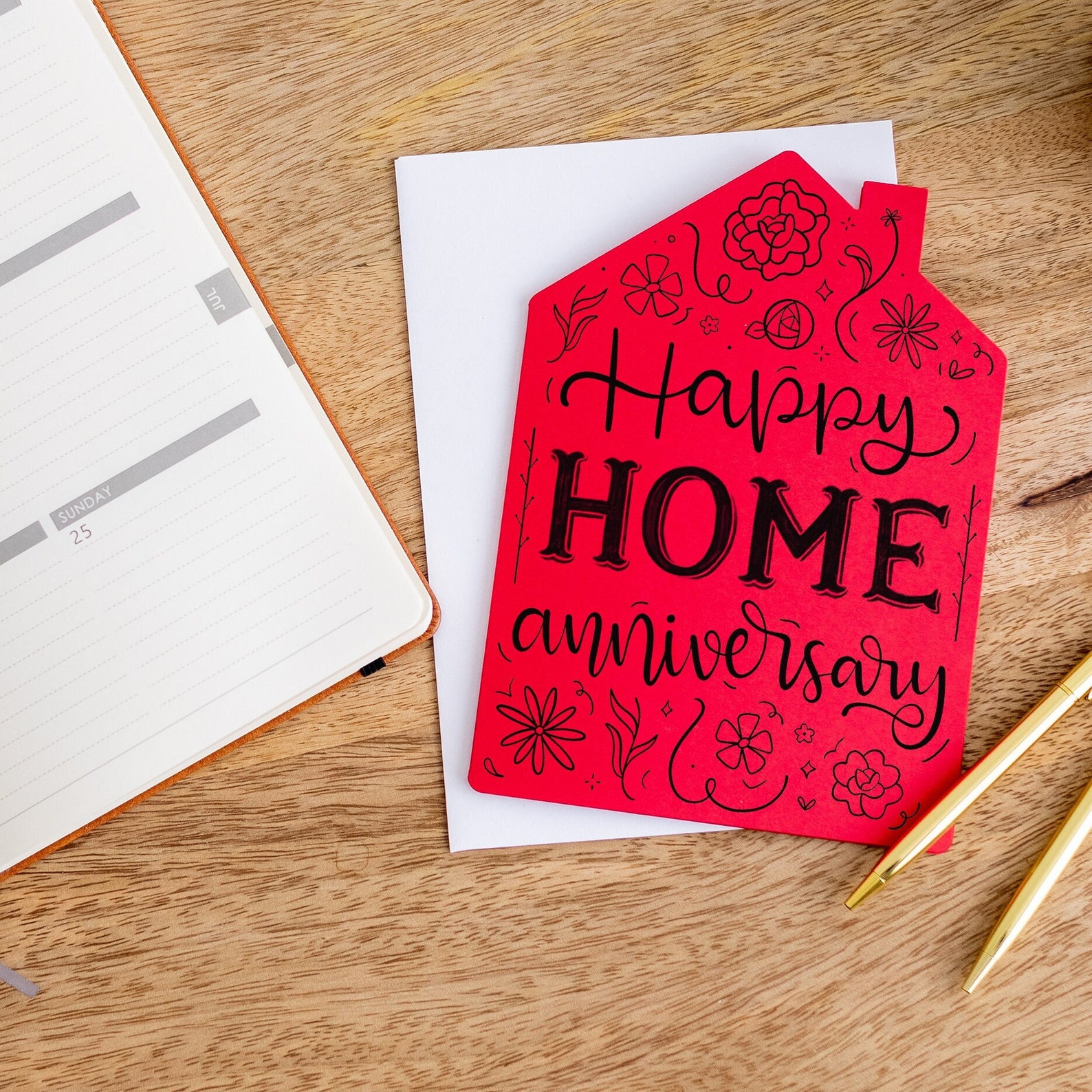 SET of Happy Home Anniversary Greeting Cards W/envelopes Etsy