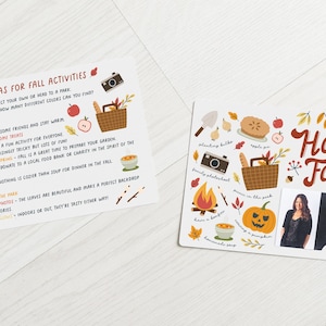 Ideas For Fall Activities Mailers w/ Envelopes | Business Card Mailer l | Fall Pop By | Real Estate Mortgage Insurance Mailer | M102-M003