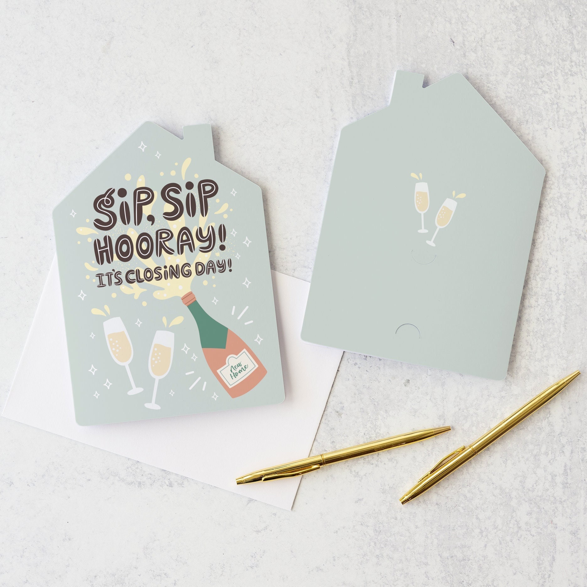 Set of Sip Sip Hooray It's Closing Day Mortgage Real - Etsy