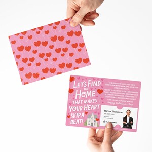 Ensemble Trouvons la maison qui fait battre votre coeur ! Expéditeurs | Enveloppes incluses | Immobilier Saint-Valentin | M152-M003