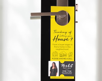 Thinking of Selling? I Have a Buyer Door Hangers | Real Estate Agents | Door to Door Canvasing | Real Estate Door Hangers | 6-DH001