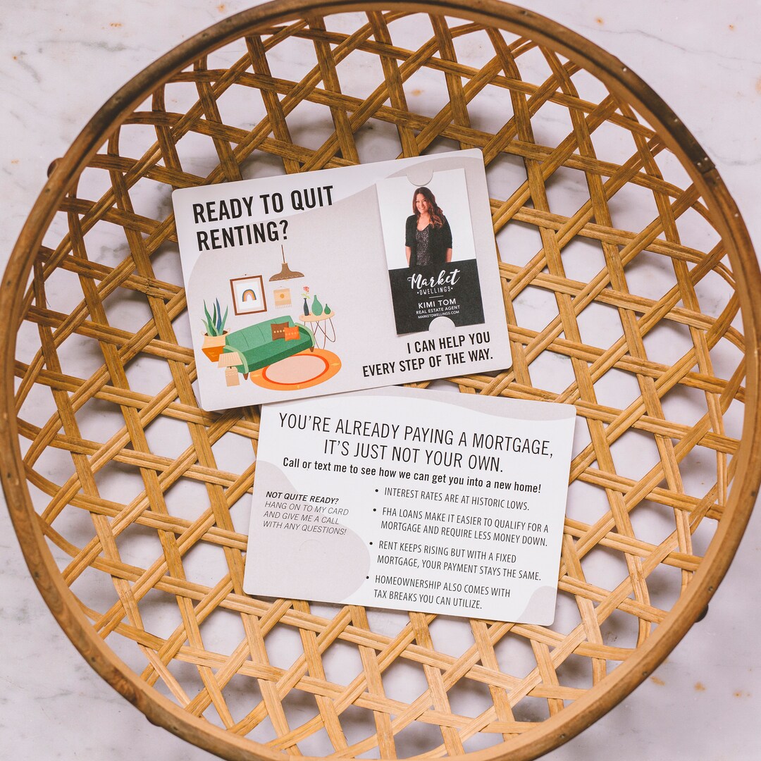 Vertical SET of Ready to Quit Renting Mailer W/ Envelope Real Estate ...