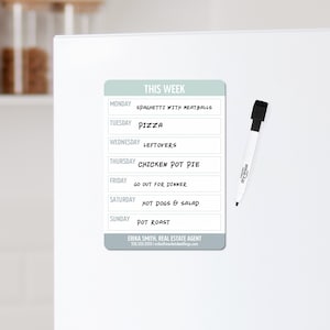 Customizable | Dry Erase Memo Refrigerator Magnets | Real Estate Mortgage Insurance Pop By | Custom Marketing Magnets | DSM57-06-AB