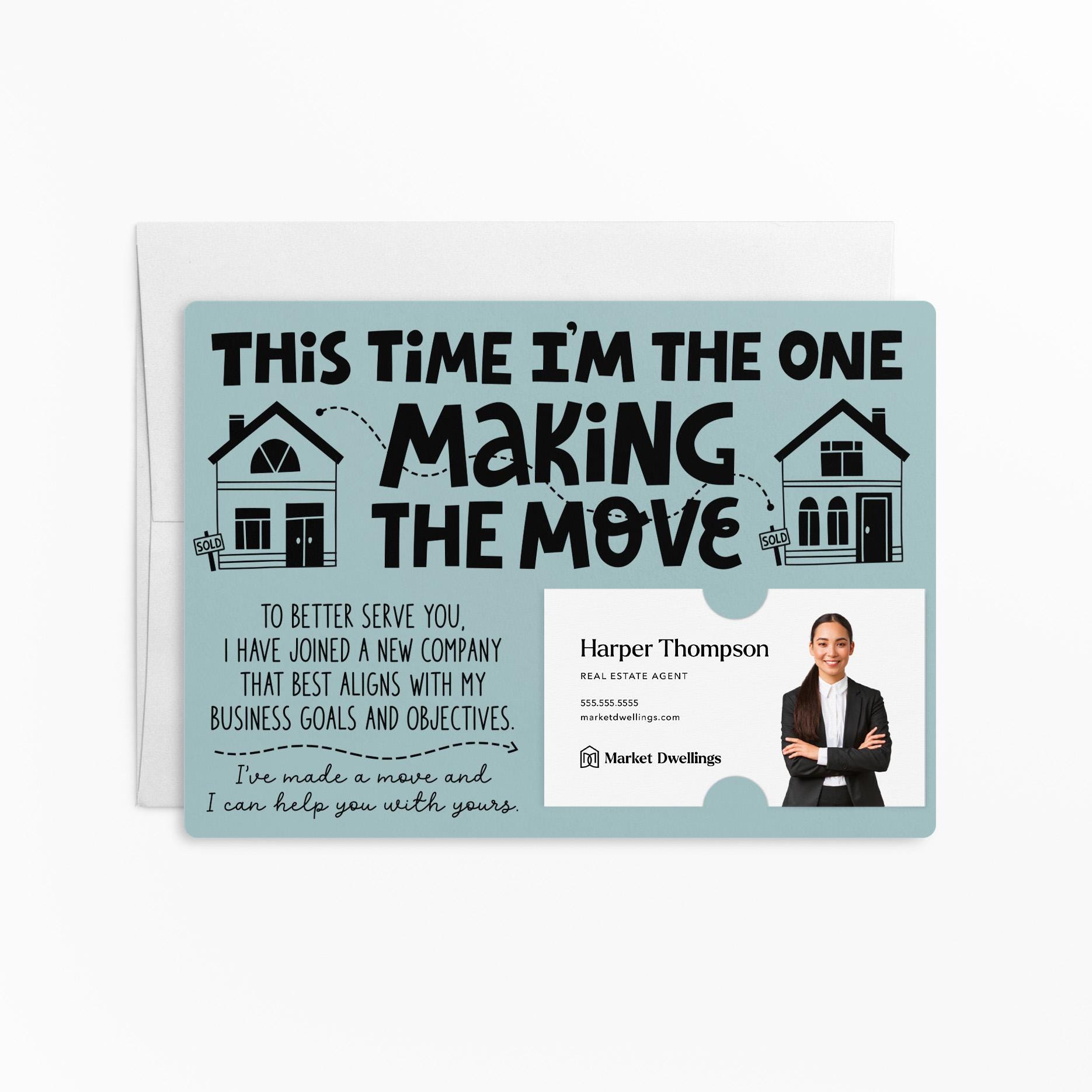Realtor Moved Brokerage Announcement Cards