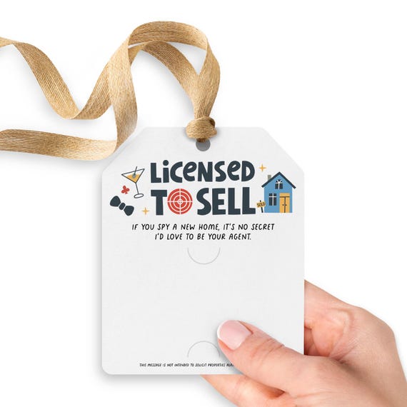 Licensed to Sell Gift Tag | Real Estate Agent Pop by Tag  display picture 3