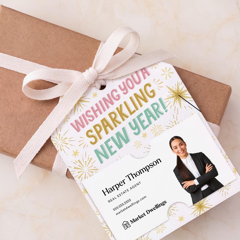 Wishing You A Sparkling New Year! | Gift Tags Gift Tag Market Dwellings