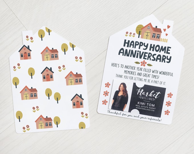 SET of Happy Home Anniversary Greeting Cards W/envelopes - Etsy