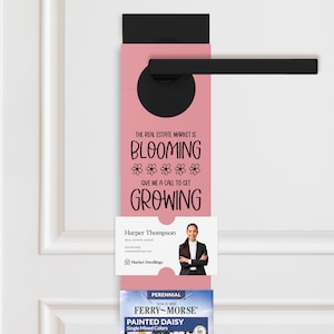 Le marché de l'immobilier est en plein essor | Agents immobiliers | Toile au porte-à-porte | Pop printanière | 2-DH003