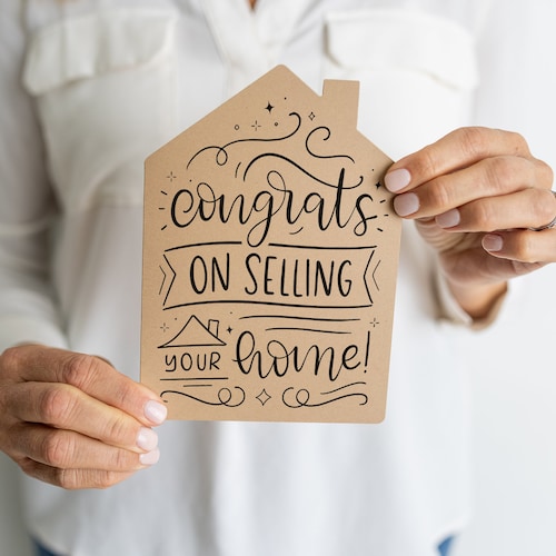 SET of Greeting Cards Congrats on Selling Your Home Real Etsy