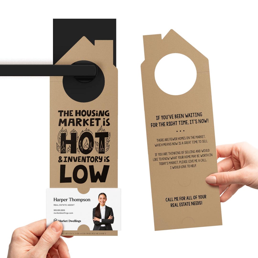 Hot Inventory Sign The Housing Market is HOT and Inventory is LOW Double Sided Door ...