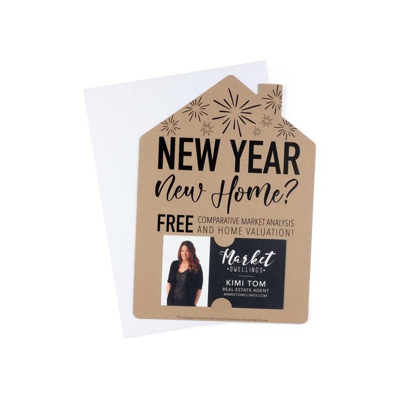 SET of New Year New Home Double Sided Mailers with Envelopes Etsy
