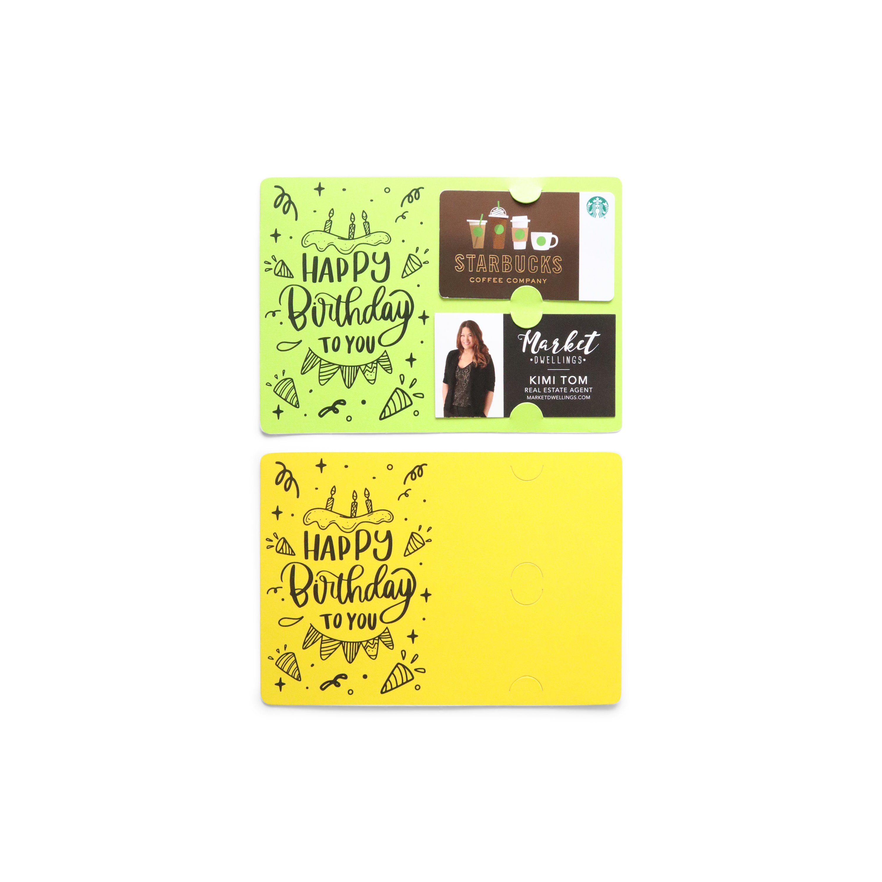 SET of Happy Birthday Gift Card & Business Card Holder Etsy