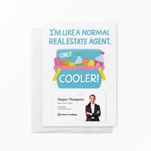 Set of I'm Like A Normal Real Estate Agent, Only Cooler! Mailers