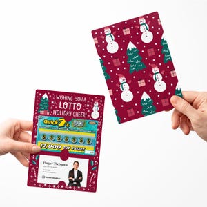 Lot d'articles du loto en souhaitant un bon moment des Fêtes ! Expéditeurs | Enveloppes incluses | Assurance de Noël pour l'immobilier | M33-M002-AB