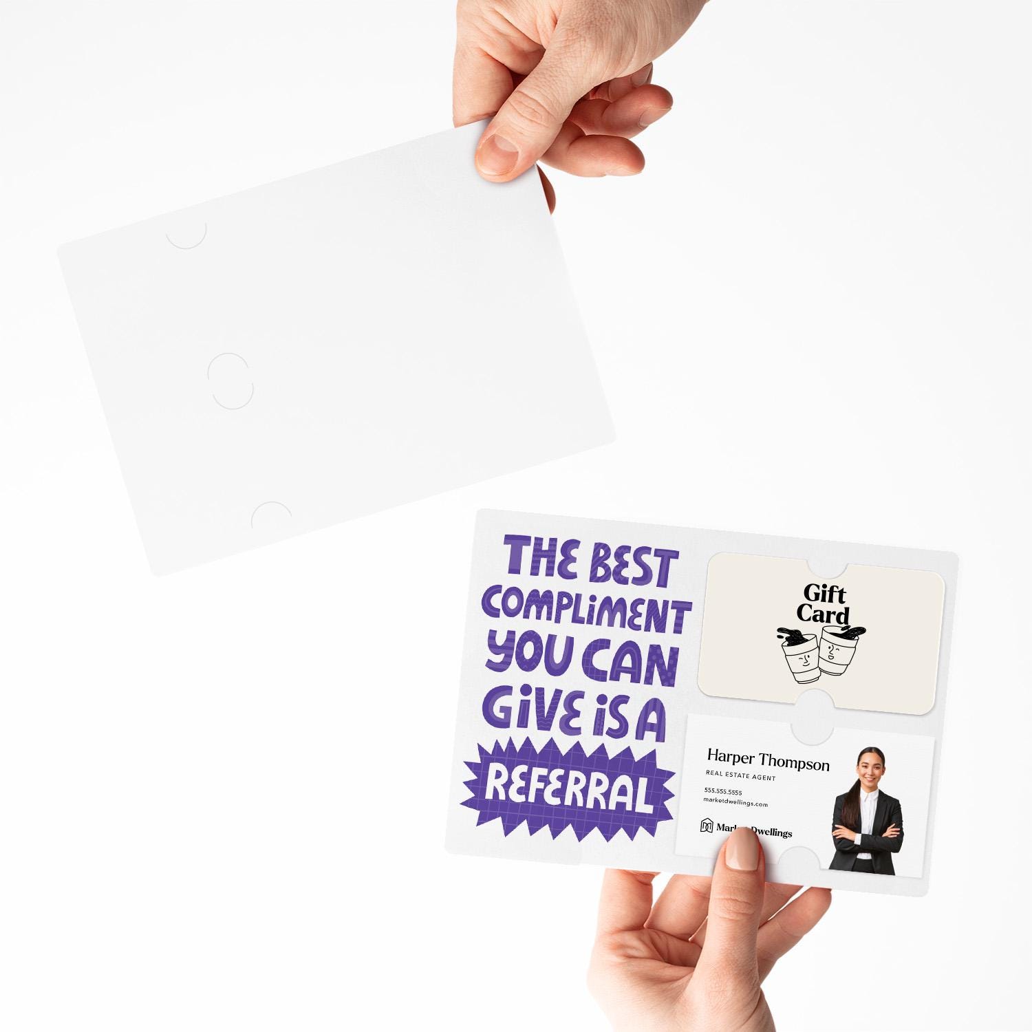 Set of the Best Compliment You Can Give is a Referral Gift Card and ...