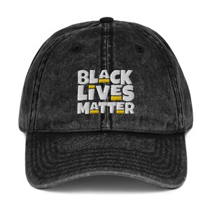 Black Lives Matter Hat Vintage Cotton Twill Cap