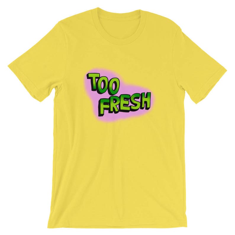 Premium 90s Too Fresh T shirt 90s Hip Hop Clothing Tee 90s Shirts With 90s-clothes-for-boys
