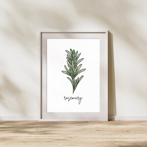 Rosemary Herb 5x7 Watercolor Print - *Instant Download*