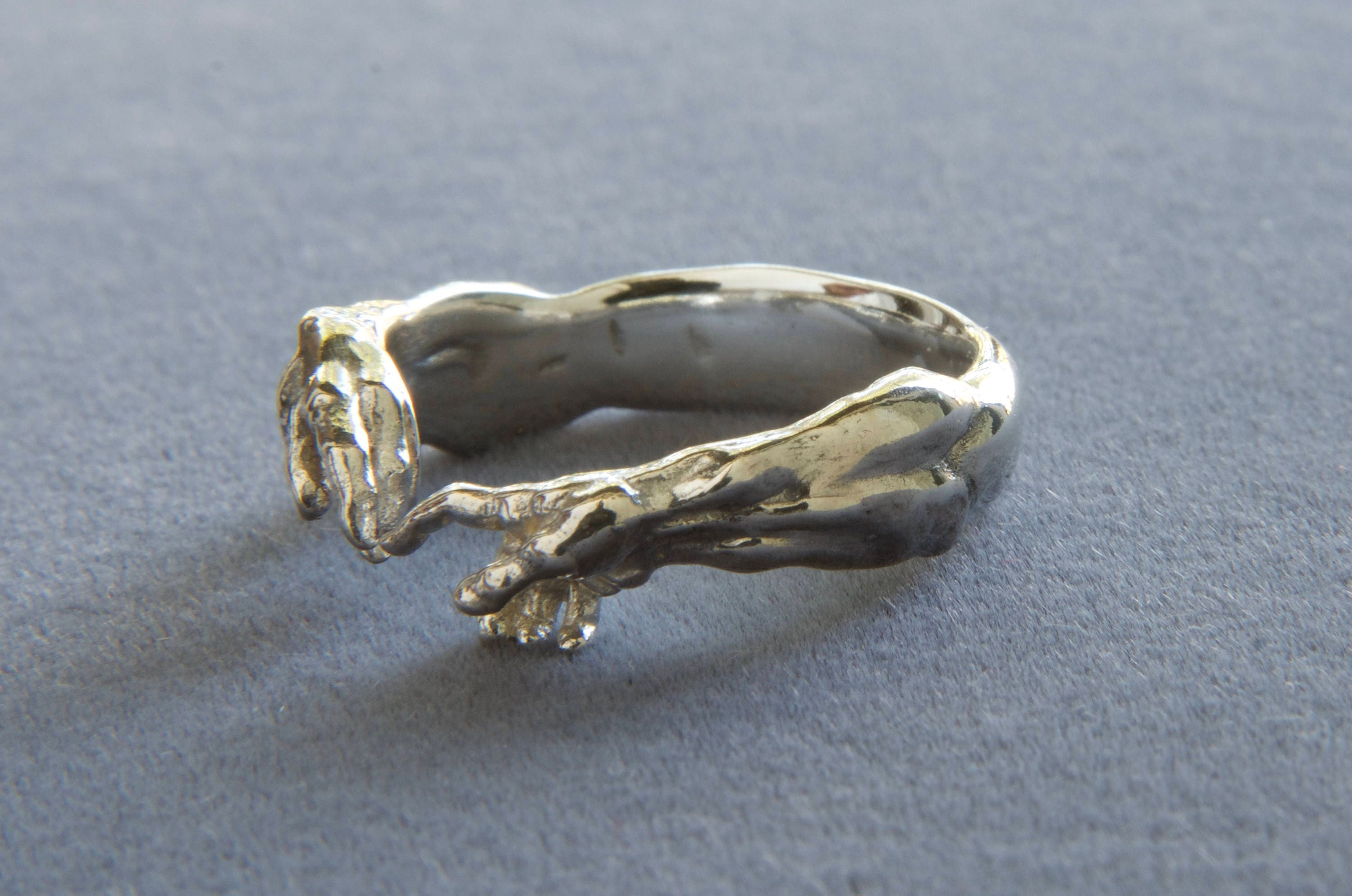 Hand of God giving life to Adam ring Etsy