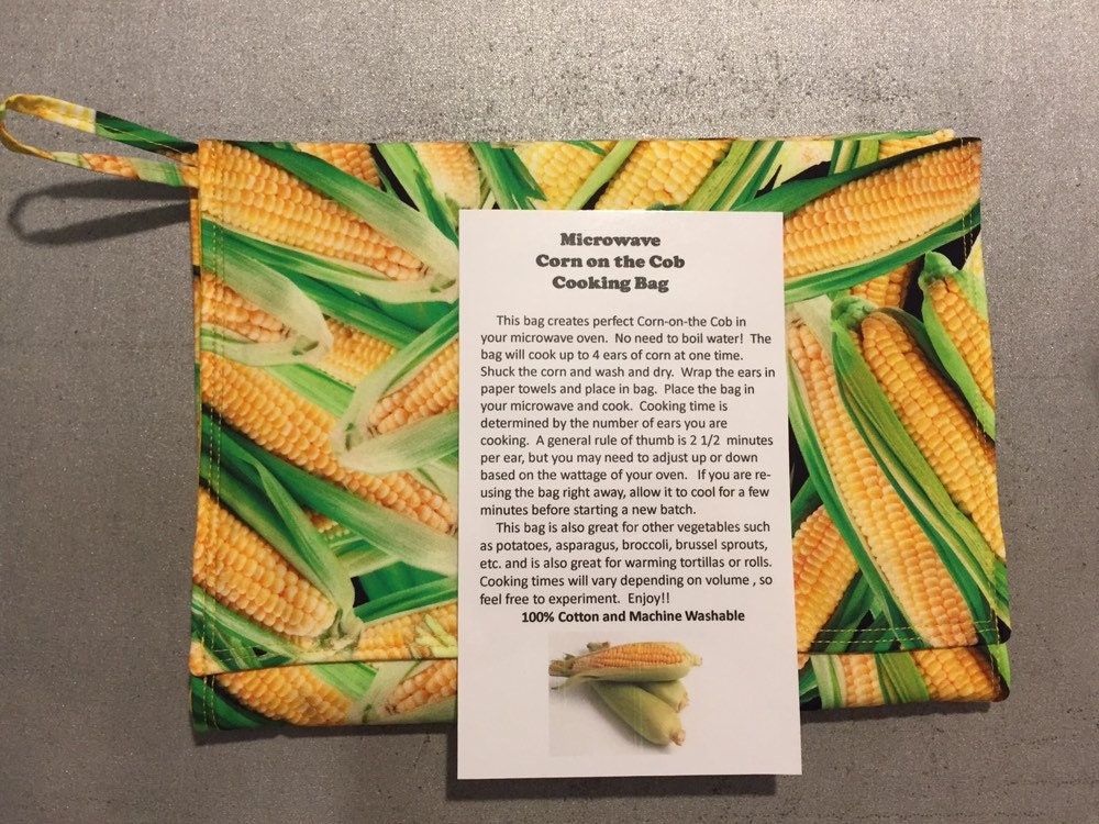 Microwave Corn on the Cob Cooking Bag Etsy