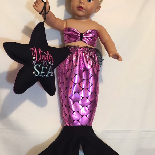 Mermaid Outfit for 18” Dolls