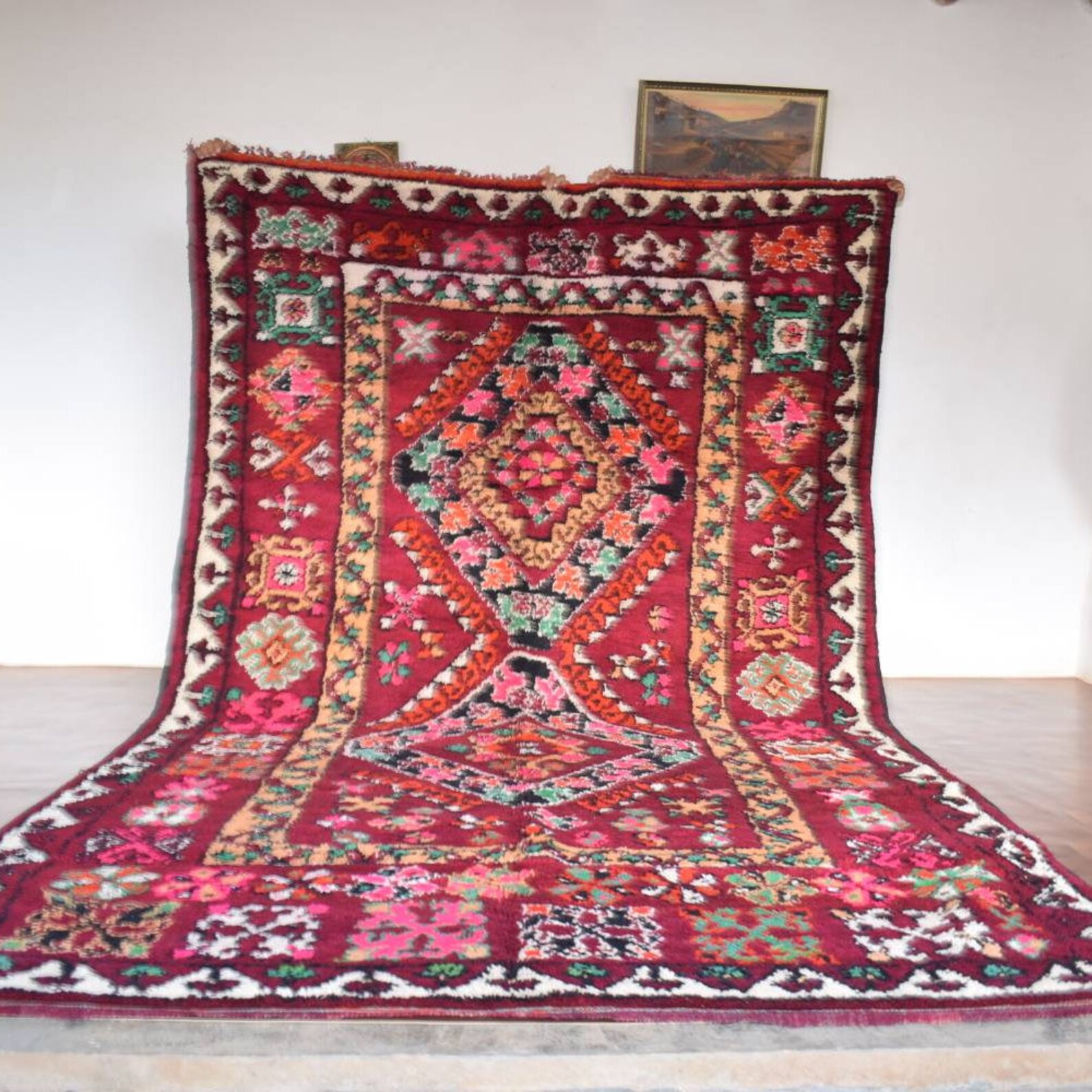 CINNASPICE 7X12 Berber Boujad Rug Boujaad Wool Rug Tribal Etsy