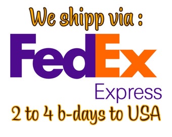 Prompt and Fast SHIPPING,  2 to 4 Business days to USA.