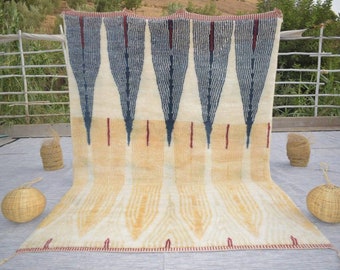 Beni Ourain Rug - Beniourain rug, Beni ourain carpet, Scandinavian Rug, Mid-Century Rug, Midcentury Decor, Mid-century Furniture