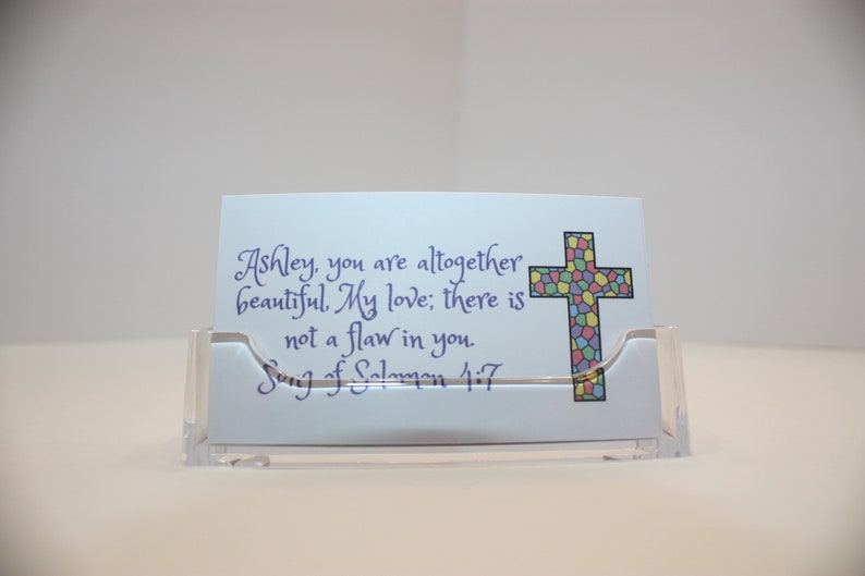 encourager les cartes bibliques personnalisées pour les femmes. Ensemble de 50. Jésus, cadeau, spirituel. Noël image 7