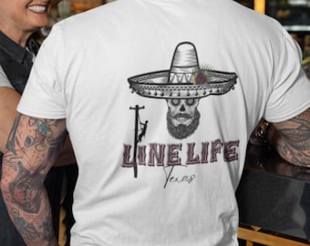 Texas Día de los Muertos Lineman T-Shirt, Union Proud Tee