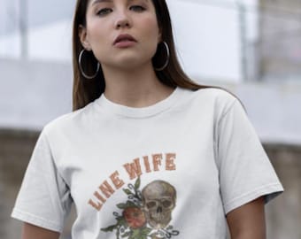 New Mexico Linewife T-Shirt, Edgy Woman Graphic Tee