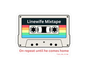Linewife Mixtape Sticker, Union Pride Electrical Worker Decal