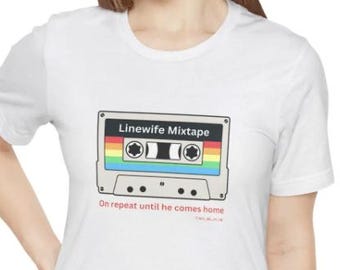 Linewife Mixtape T-Shirt, Proud Journeyman Lineman Wife Tee