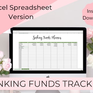 Sinking fund Tracker - Savings Tracker Excel - Sinking Funds Spreadsheet - Savings Tracker Template - Instant Download - Digital Planner
