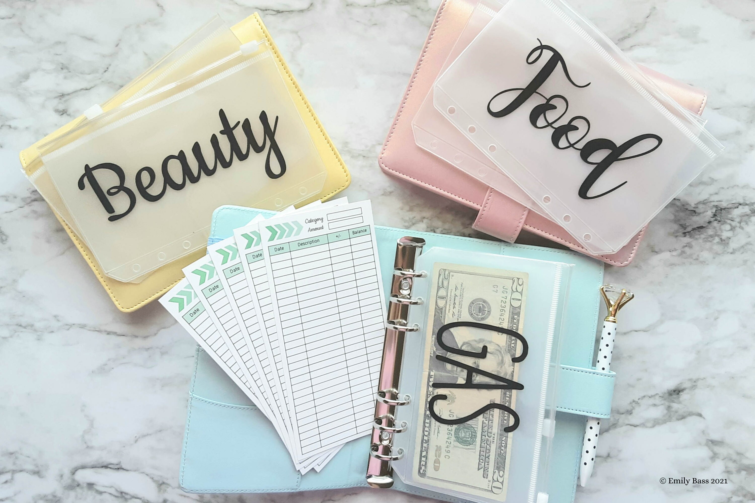 Cash Budget Organizer Money Envelope System Wallet Budgeting Etsy