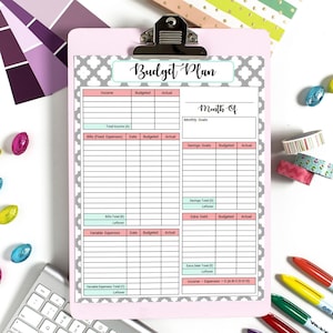 Printable Budget Planner - Budgeting Printables - PDF Budget Planner - Budget Template - Personal Finance Printable - Budget Binder