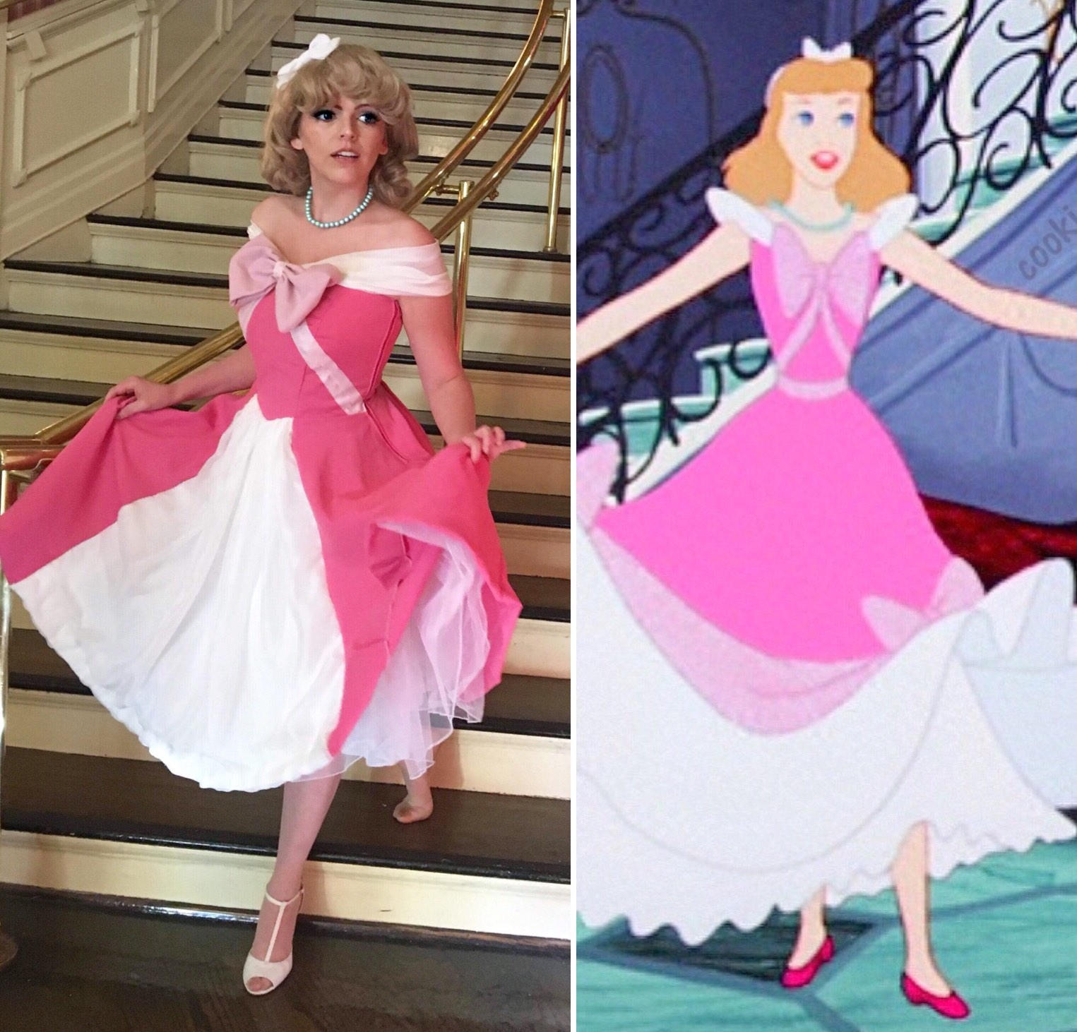 Cinderella Pink Dress Inspired Original Design Disneybound Etsy