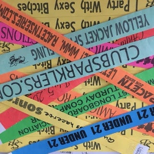 Custom Tyvek Wristbands: 100 Pack, Personalized Party Bands for any special events