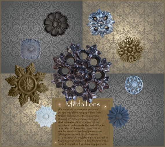 One Snowburst Curtain Medallion Single Item Hold Etsy