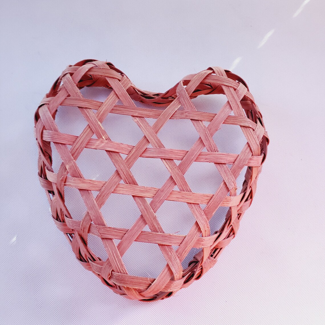 Heart shaped basket / basket decor / valentine's basket Etsy