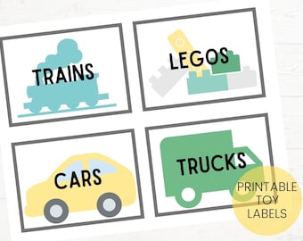 CUSTOM Printable Toy Labels for Organizing Playroom Custom - Etsy